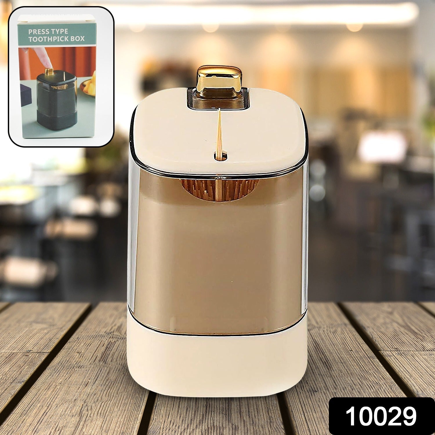 10029 Toothpick Holder Dispensers, Automatic Toothpicks Container, Toothpicks Storage Dispensers Box, for Home Living room Kitchen Restaurant (1 Pc) 10029 Toothpick Holder Dispensers, Automatic Toothpicks Container, Toothpicks Storage Dispensers Box, for Home Living room Kitchen Restaurant (1 Pc)
